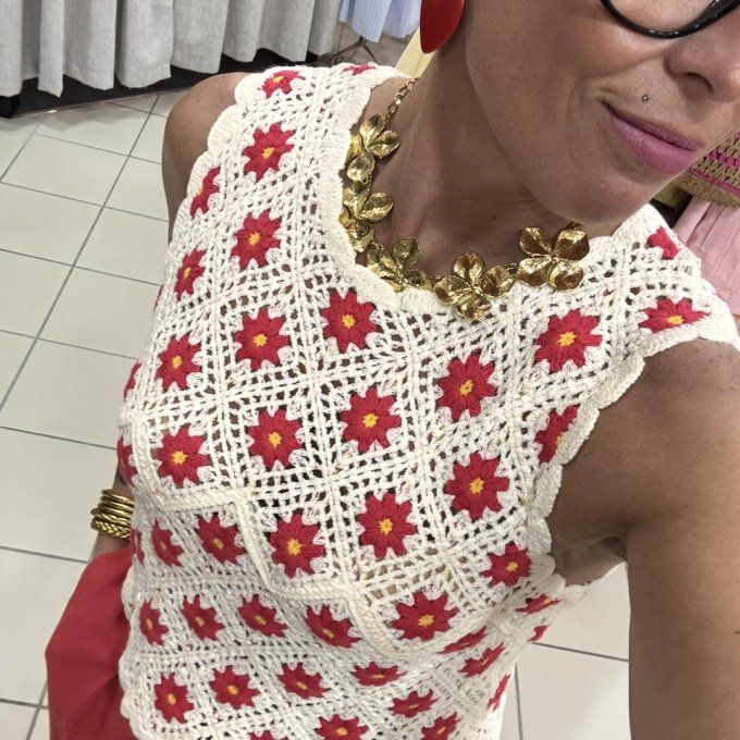 Top macramé