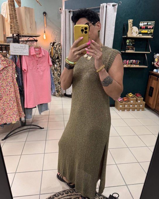Robe Olga KaKi Gold