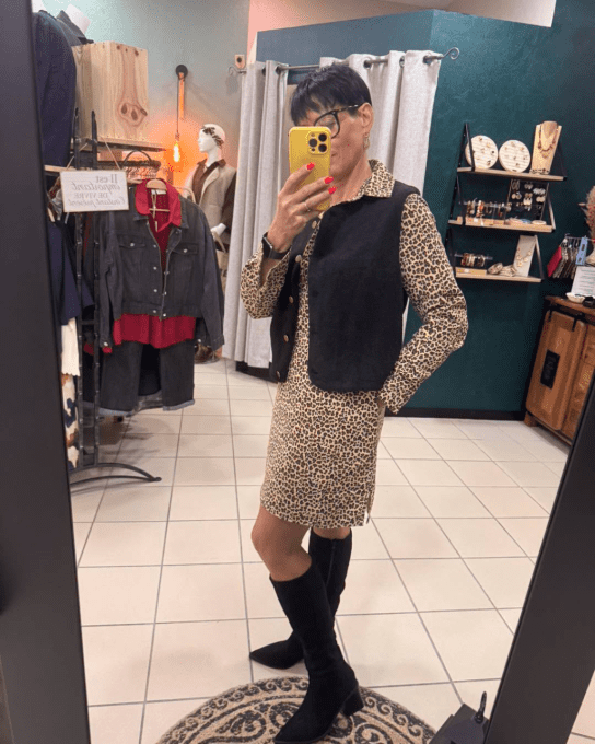 Robe coton LÉOPARD