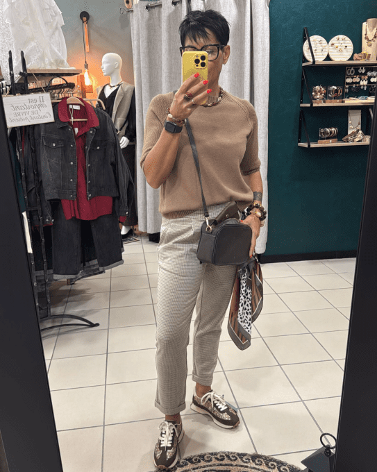 Sac bandoulière cuir Chocolat