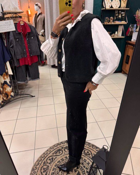 Pantalon Strass Noir