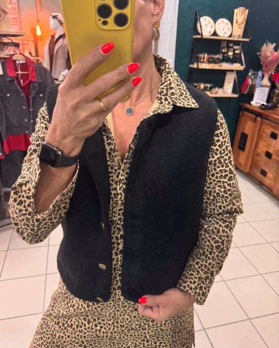Robe coton LÉOPARD