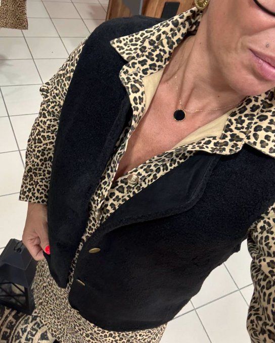 Robe coton LÉOPARD
