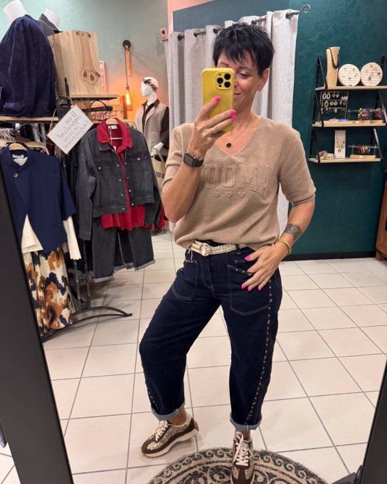 Pull AMOUR beige