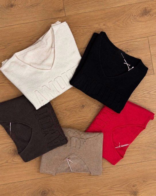 Pull AMOUR beige
