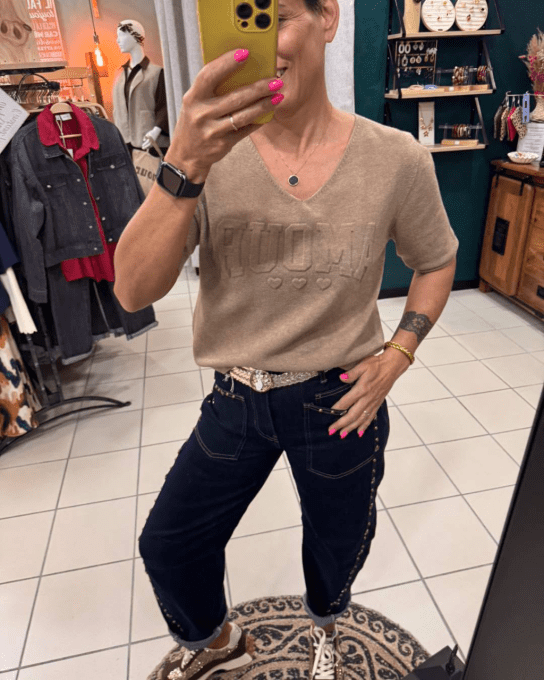 Pull AMOUR beige