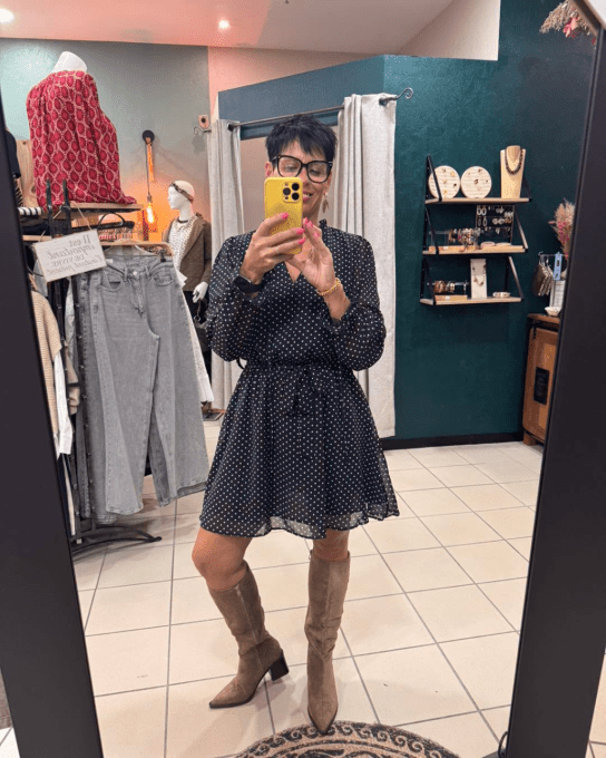 Robe JUSTINE bleu marine