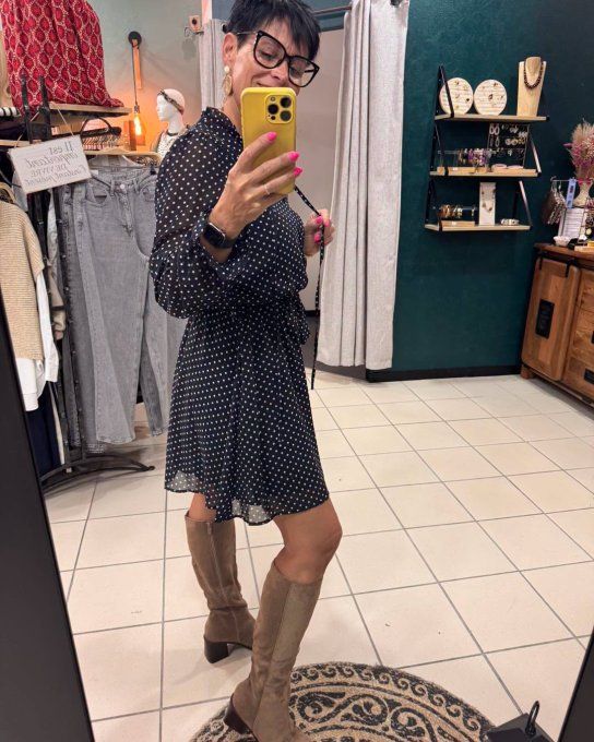 Robe JUSTINE bleu marine
