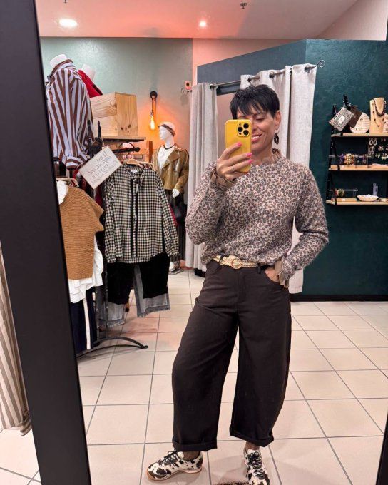 Pantalon BARREL marron