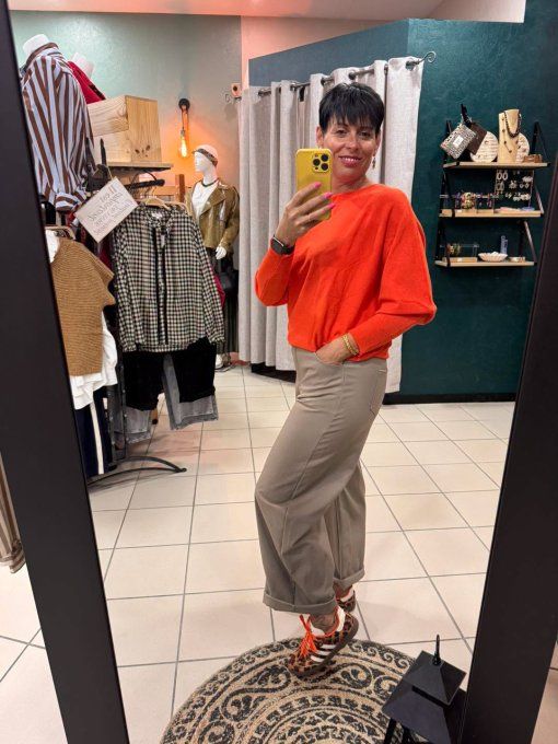Pantalon BARREL Taupe
