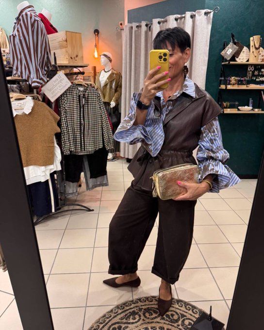 Veste simili sans manches