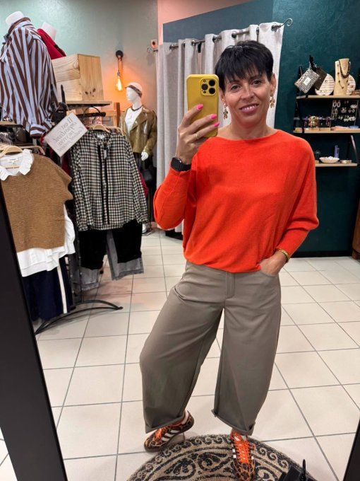 Pantalon BARREL Taupe