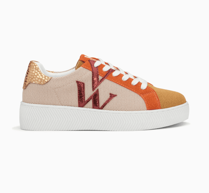 Basket monogramme Gaia beige et orange