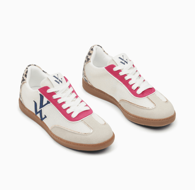 Baskets monogramme Charlize multicolores à semelle rétro