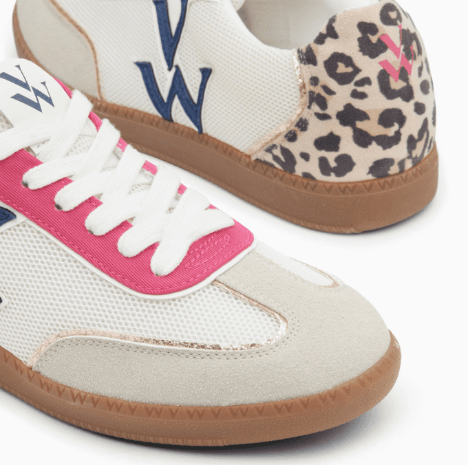 Baskets monogramme Charlize multicolores à semelle rétro
