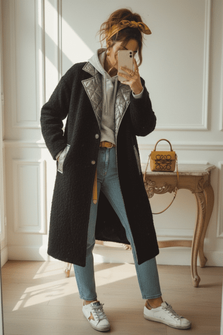 Manteau Milano Noir