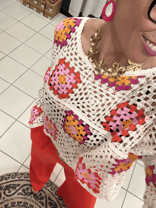 Haut macramé Estelle