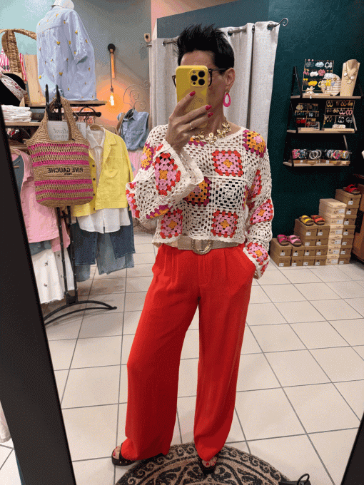 Haut macramé Estelle