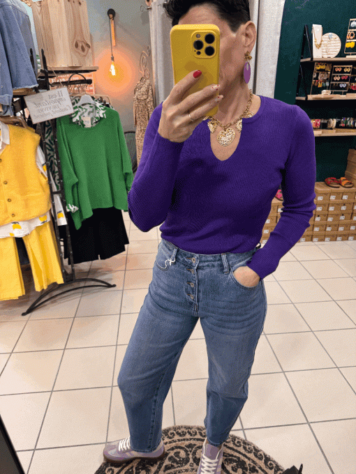 Pull chaussette Violine