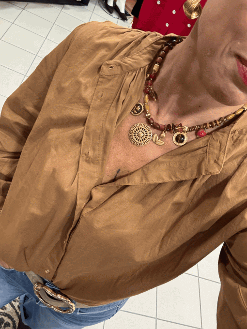Chemise NATHALIE café