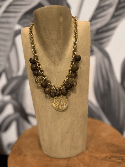 Collier chocolat