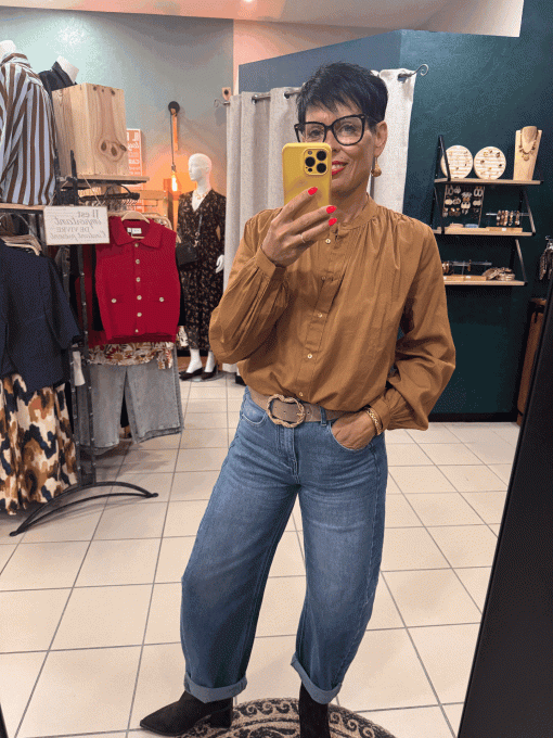 Chemise NATHALIE café