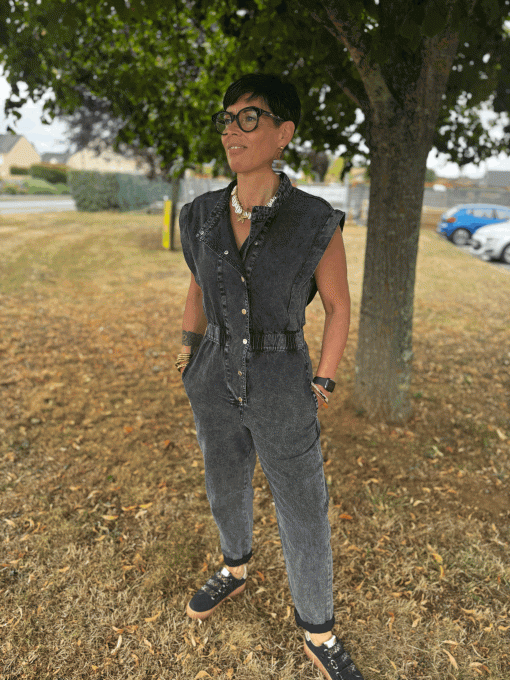 Combinaison Astrid Noir chiné