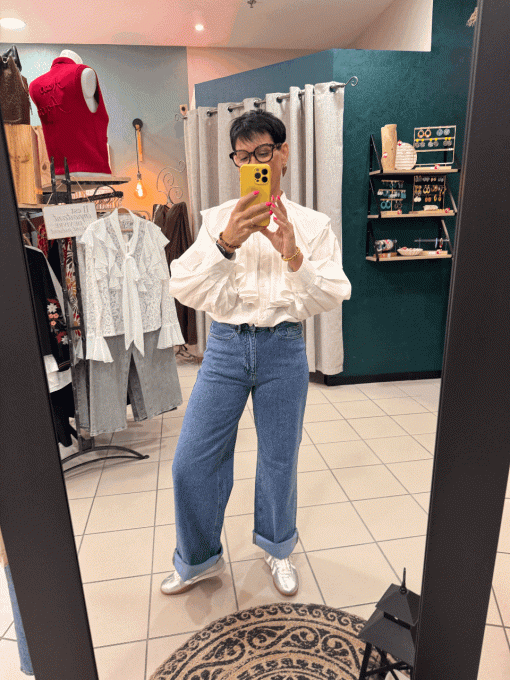 Jeans High Waist Stone