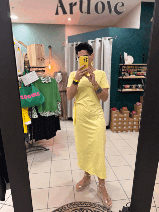 Robe Tee-Shirt Yellow