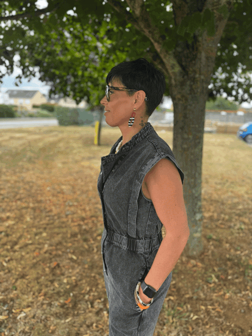 Combinaison Astrid Noir chiné