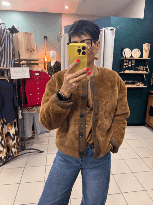 Veste DOUDOU caramel